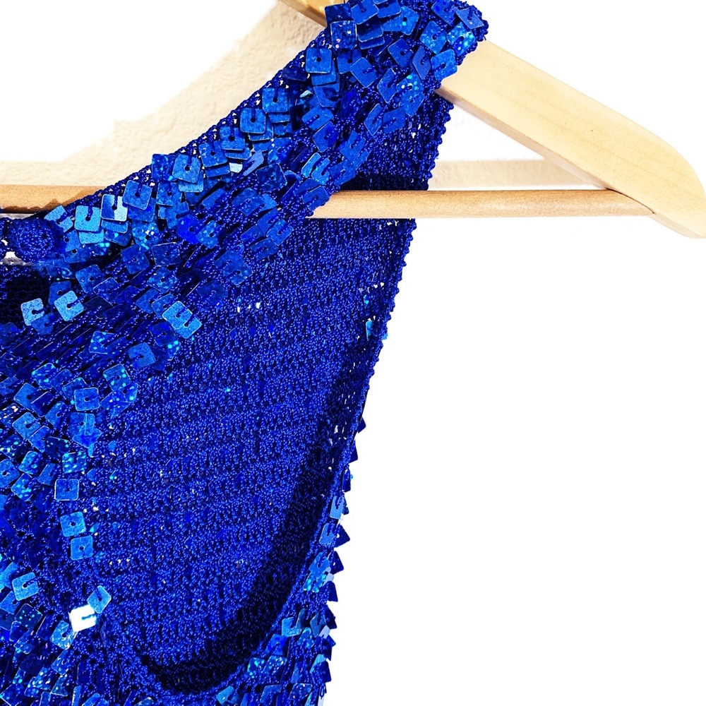 Vintage Sequined Knit Blouse